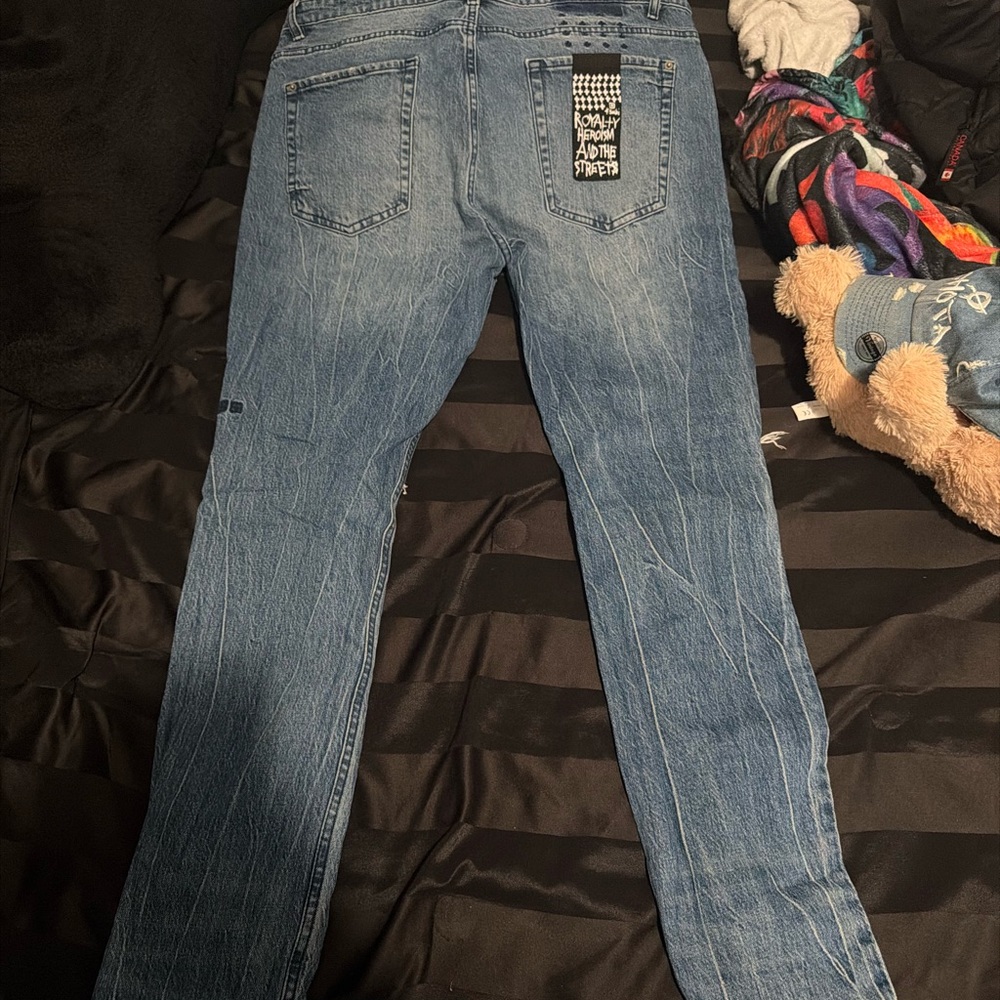Ksubi Blue Corduroy Men Pants